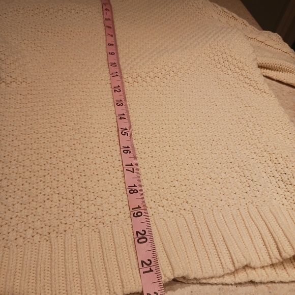 Lauren Ralph Lauren Textured Crew Neck Knit Sweater Cream Size L - Picture 7 of 12